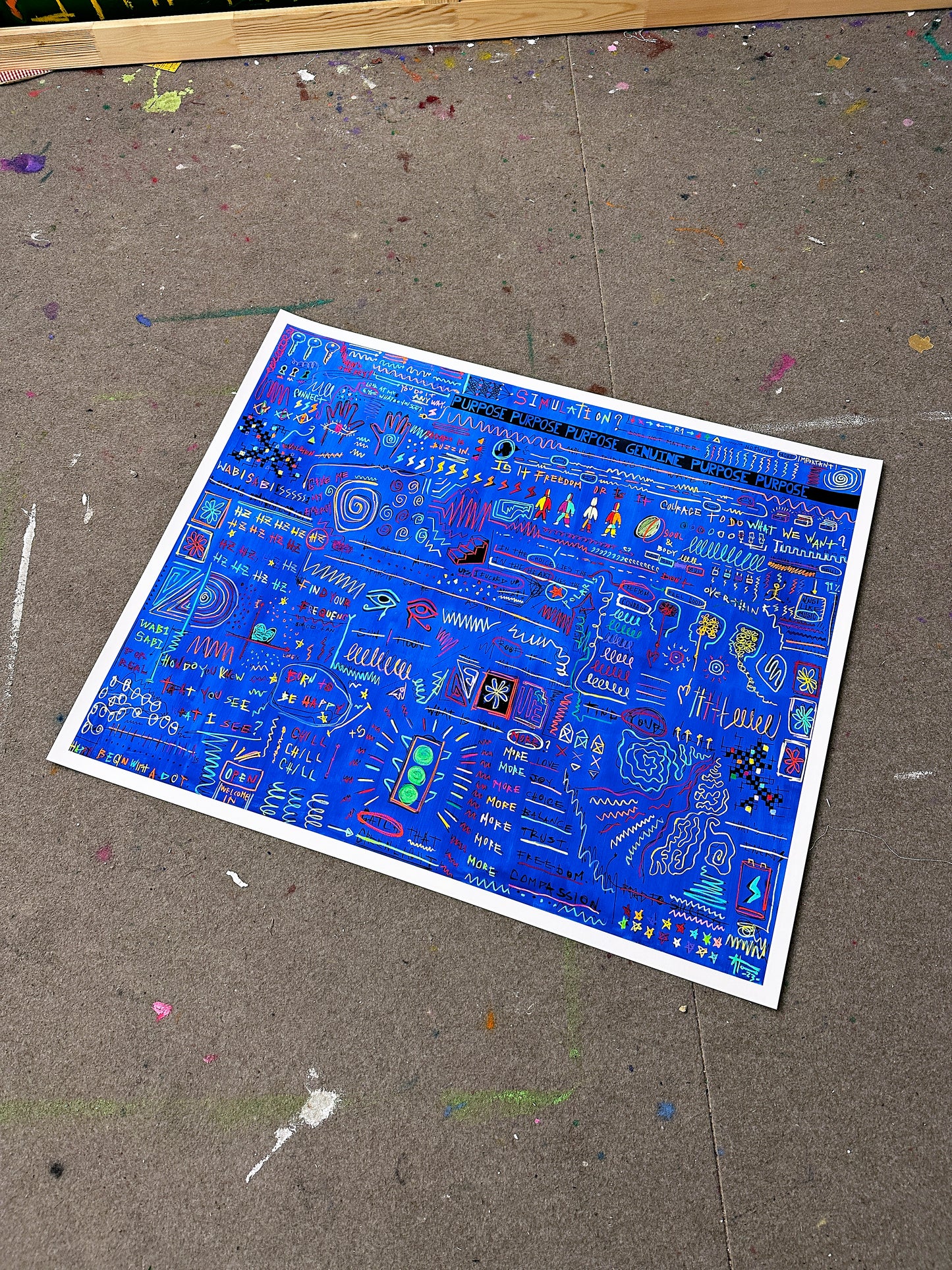 BORN TO BE HAPPY print