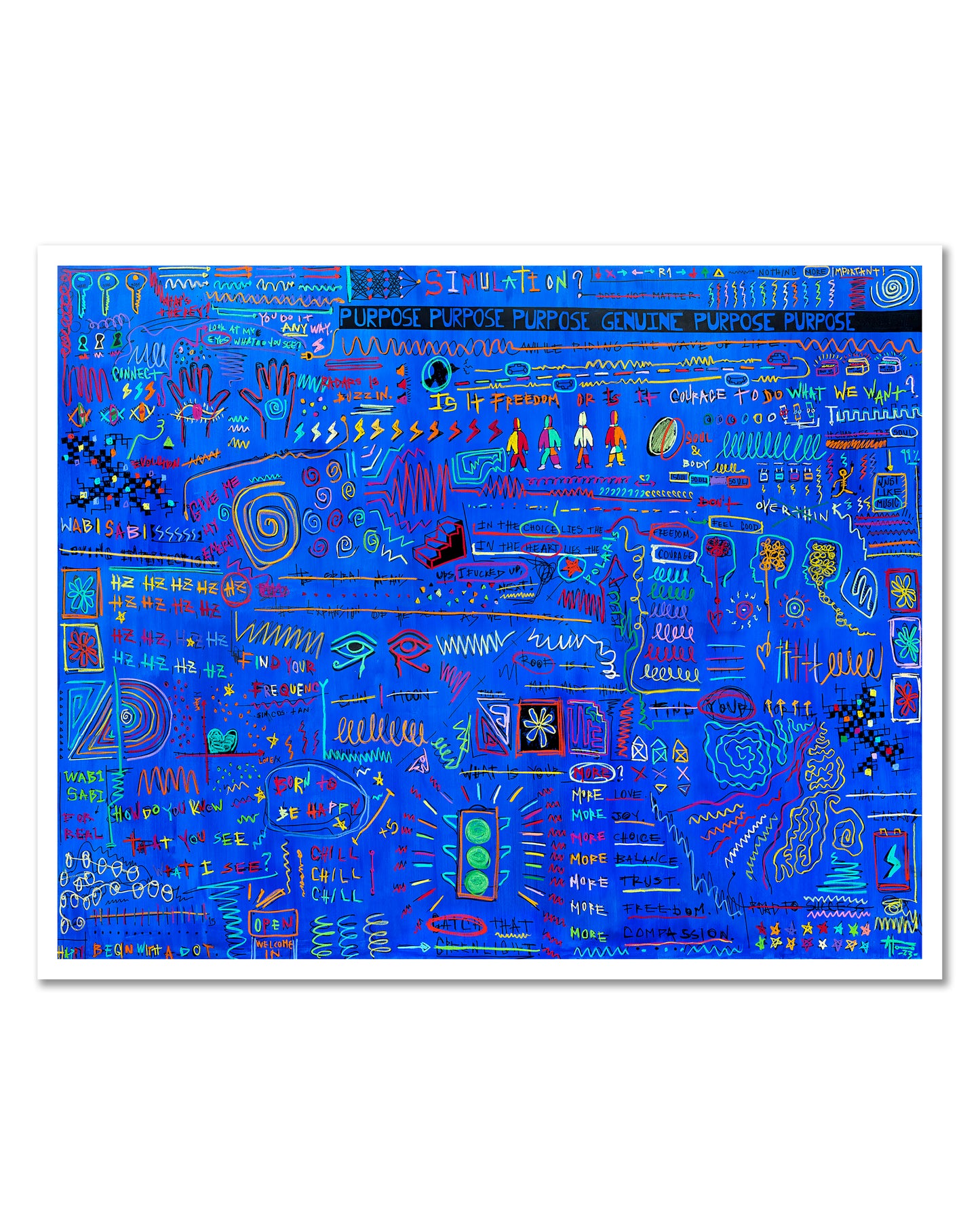 BORN TO BE HAPPY print